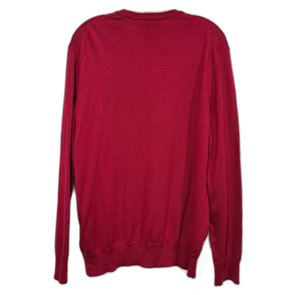 JoS. A Bank Traveler 100% Merino Wool V-neck Sweater Lightweight sz L New! as is - Picture 2 of 13